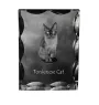 Chat tonkinois - cristal avec une photo de chat, une statuette en verre avec une photo, un cadre exceptionnel avec une photo de la marque Art-Dog