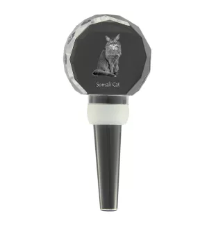 Somali grubszy stopper do wina z kotem Art-Dog