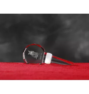 Chat Somali - Bouchon de bouteille en cristal avec chat, bouchon de vin unique avec photo, cadeau personnalisé pour sommelier par la marque Art-Dog