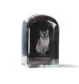 Tonkinese Katze - Kristallwürfel mit Bild, Katzenbild im Kristall, sechseckiger Papierclip von der Marke Art-Dog