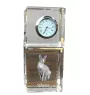 Sphynx - crystal clock with a photo, photo of a cat in crystal, personalized desk clock by Art-Dog brand