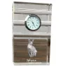 Sphynx - glass clock with a photo, photo of a cat in crystal, personalized standing office clock by Art-Dog brand