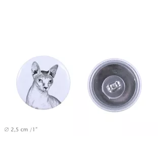 Sphynx - boucles d'oreilles avec votre chat bien-aimé, photo personnelle, accessoire parfait pour les amoureux des chats de la marque Art.-Dog