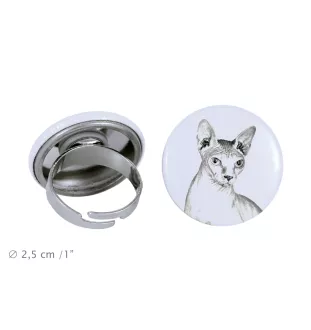 Sphynx - ein einzigartiger Ring, handgefertigt, Damenschmuck der Marke Art-Dog