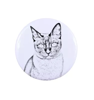 Tonkinese Cat - unique ring, handmade, women's jewelry by Art-Dog