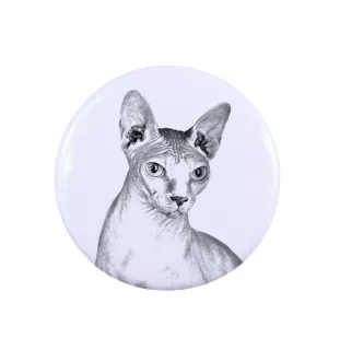 Sphynx Rucksack decoration, personalized badge, perfect gadget for animal lovers from the Art-Dog brand