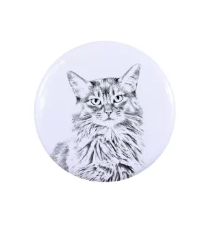 Chat Somali - un accessoire de sac à dos, un badge personnalisé, l'accessoire parfait pour les amoureux des animaux de la marque Art-Dog