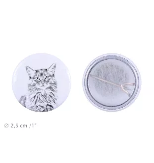 Chat Somali - un accessoire de sac à dos, un badge personnalisé, l'accessoire parfait pour les amoureux des animaux de la marque Art-Dog