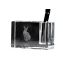 Sphynx - Pen stand, crystal organiser with cat photo, unique desk decoration by Art-Dog brand
