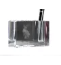 Sphynx - Pen stand, crystal organiser with cat photo, unique desk decoration by Art-Dog brand
