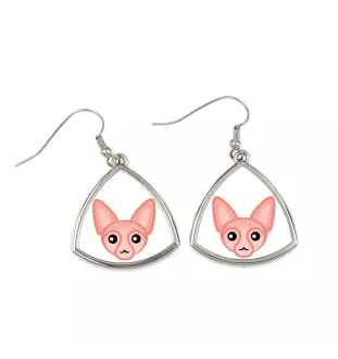 Sphynx - élégantes boucles d'oreilles en métal en cadeau de la marque Art-Dog
