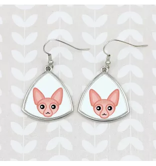 Sphynx - élégantes boucles d'oreilles en métal en cadeau de la marque Art-Dog