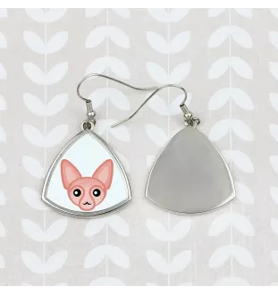 Sphynx - elegant metal earrings as a gift from the Art-Dog brand