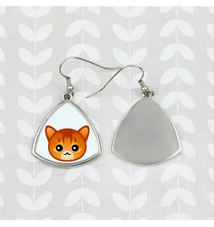 Somali - elegant metal earrings as a gift from the Art-Dog brand