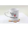 Tonkinese Cat - cat mug, adorable heart-shaped handle mug, universal gift from Art-Dog brand