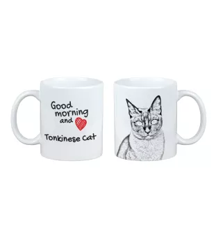 Kot tonkijski kubek z kotem good morning Art-Dog
