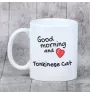 Kot tonkijski kubek z kotem good morning Art-Dog