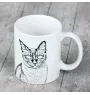 Kot tonkijski kubek z kotem good morning Art-Dog