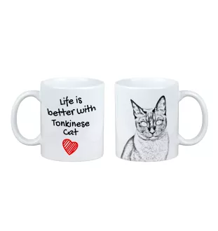 Chat tonkinois - tasse avec un chat, tasse avec une photo, cadeau personnalisé de la marque Art-Dog