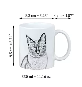Chat tonkinois - tasse avec un chat, tasse avec une photo, cadeau personnalisé de la marque Art-Dog