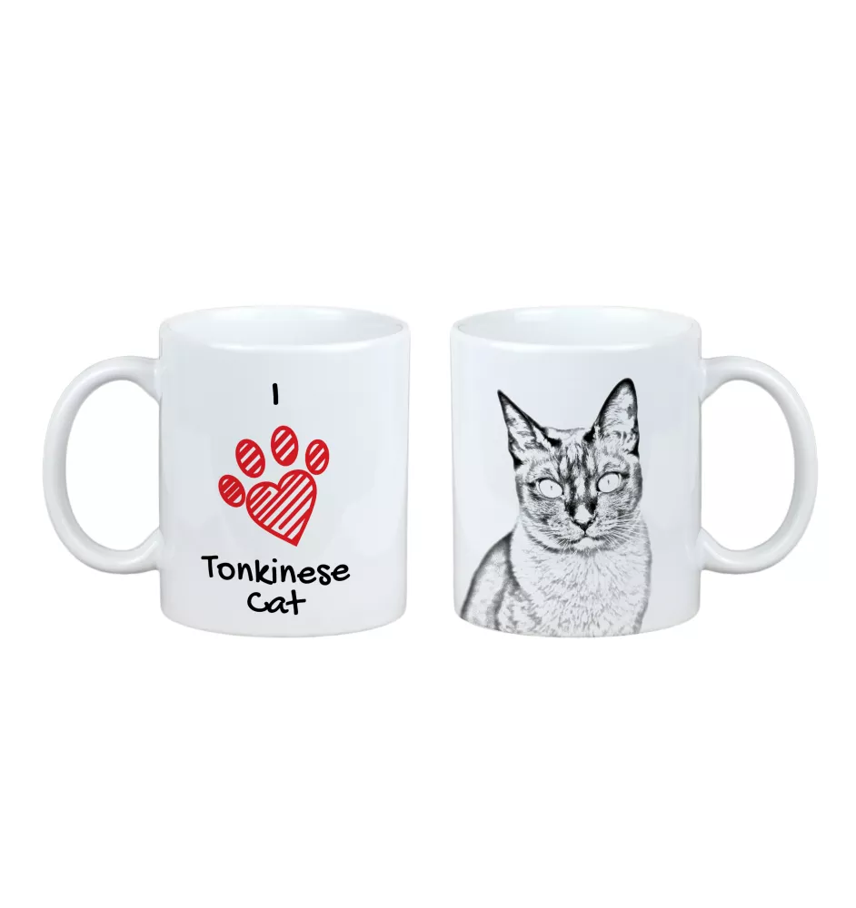 Tonkinese Cat - cup with a cat, cute cup with graphics, a gift with your photo from the Art-Dog brand