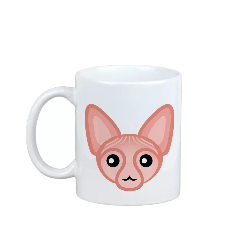 Sphynx - mug with graphics and the logo of the Art-Dog brand