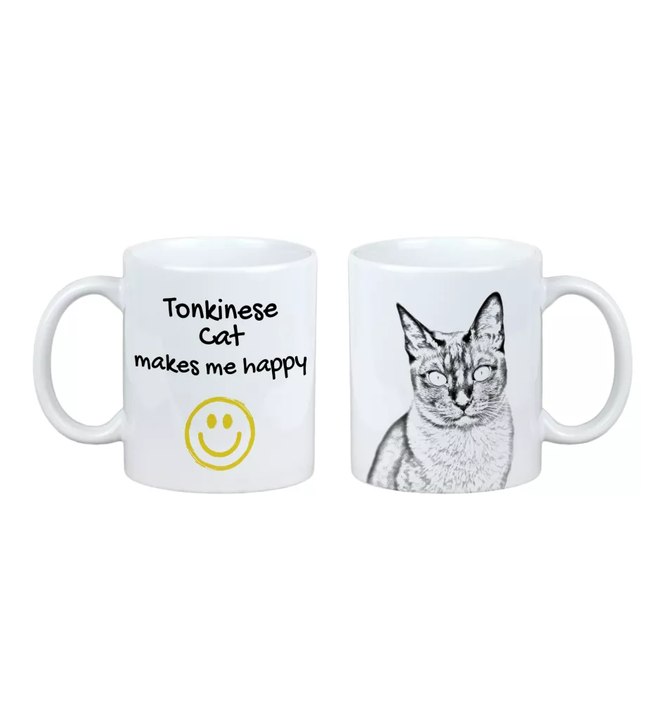 Tonkinese Cat - cat mug, cheerful mug for a dog lover, personalized gift from the Art-Dog brand