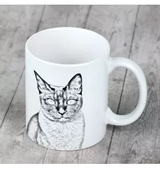 Chat tonkinois - tasse avec un chat, une tasse joyeuse pour les amoureux des chiens, un cadeau personnalisé de la marque Art-Dog