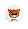 Somali - MDF clock with graphics and the Art-Dog brand name