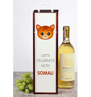 Somali pudło na wino z kotem Art-Dog