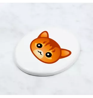 Somali - une plaque funéraire en céramique avec une illustration et un texte de la marque Art-Dog