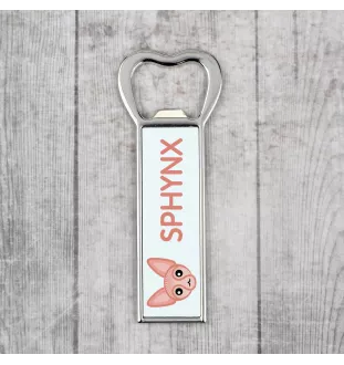 Sphynx - bottle opener with the graphics and logo of the Art-Dog brand