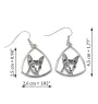 Sphynx - boucles d'oreilles avec un chat, boucles d'oreilles pendantes avec une image, bijoux personnalisés avec l'impression de la marque Art-Dog