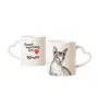 Sphynx Tasse mit Katze, entzückende Tasse mit herzförmigem Henkel, universelles Geschenk der Marke Art-Dog