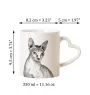 Sphynx Tasse mit Katze, entzückende Tasse mit herzförmigem Henkel, universelles Geschenk der Marke Art-Dog