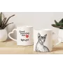 Sphynx Tasse mit Katze, entzückende Tasse mit herzförmigem Henkel, universelles Geschenk der Marke Art-Dog