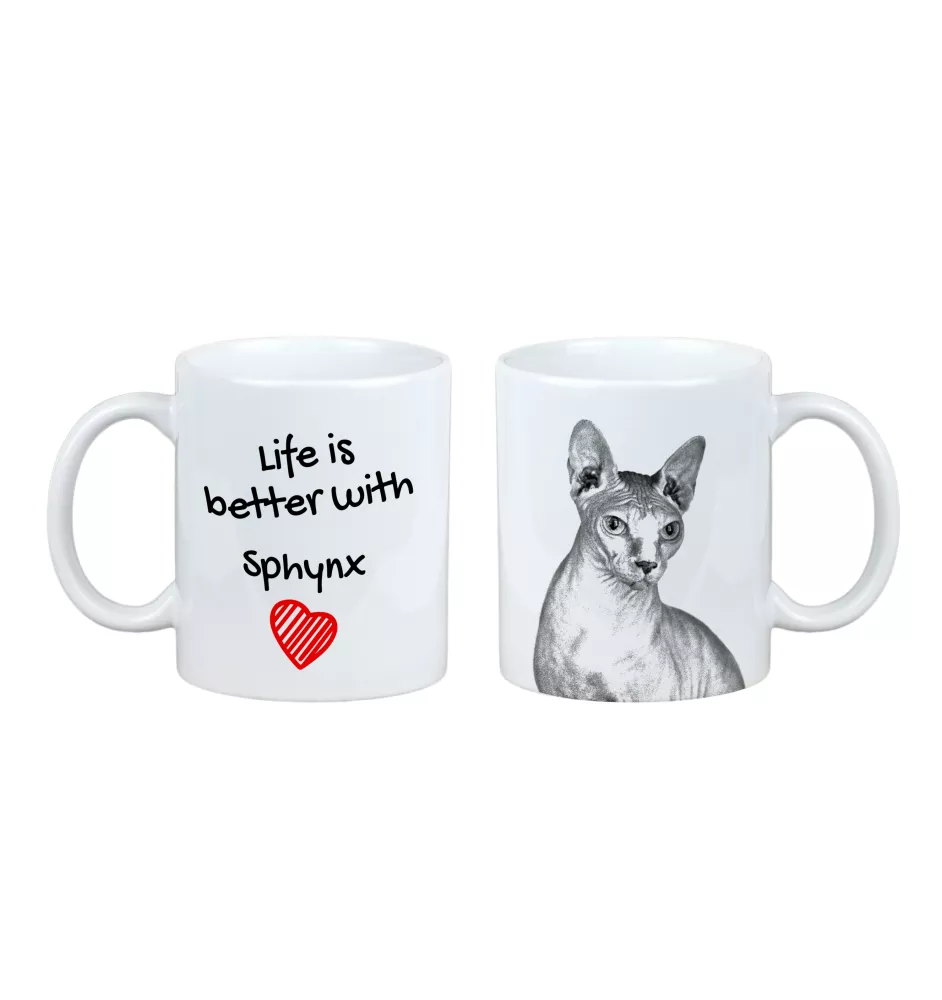 Sphynx - Tasse mit Katze, Tasse mit Bild, personalisiertes Geschenk der Marke Art-Dog
