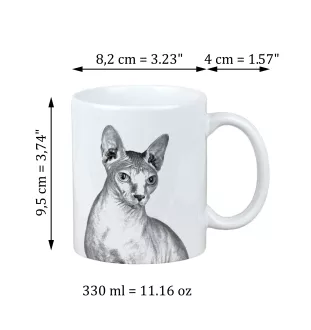 Sphynx - tasse avec un chat, tasse avec une photo, cadeau personnalisé de la marque Art-Dog