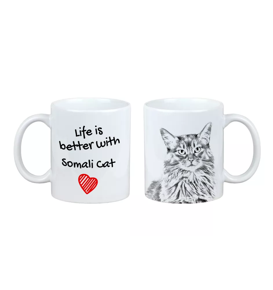 Somali - Tasse mit Katze, Tasse mit Bild, personalisiertes Geschenk der Marke Art-Dog