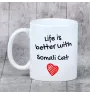 Somali kubek z kotem life is better Art-Dog