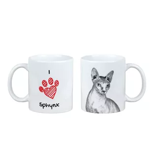 Sphynx - Tasse mit Katze, entzückende Tasse mit Grafik, Geschenk mit Ihrem Foto von der Marke Art-Dog