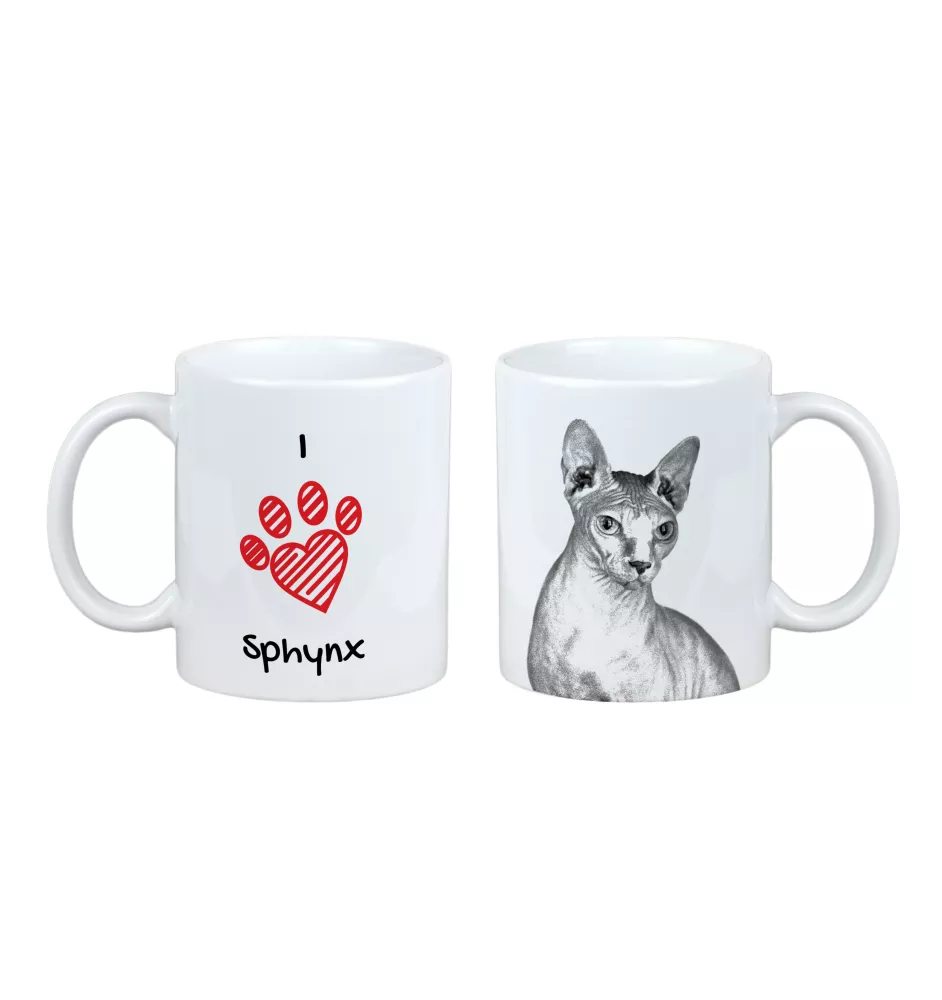 Sphynx - Tasse mit Katze, entzückende Tasse mit Grafik, Geschenk mit Ihrem Foto von der Marke Art-Dog
