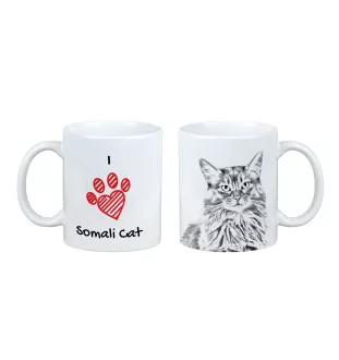 Somali - tasse avec un chat, une tasse adorable avec une illustration, un cadeau avec votre photo de la marque Art-Dog