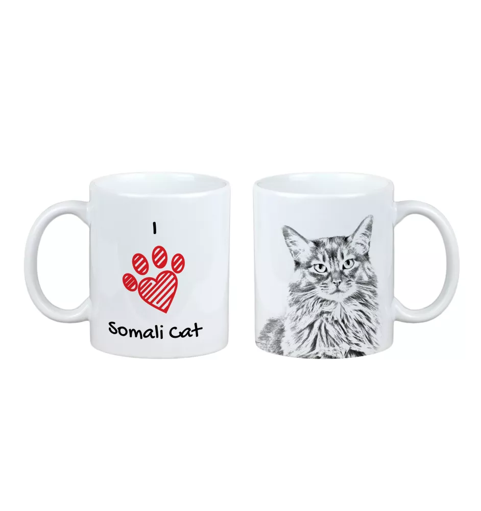 Somali - Tasse mit Katze, entzückende Tasse mit Grafik, Geschenk mit Ihrem Foto von der Marke Art-Dog