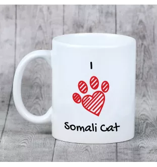 Somali kubek z kotem I love Art-Dog