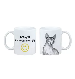 Sphynx - Tasse mit Katze, fröhliche Tasse für Hundefreunde, personalisiertes Geschenk der Marke Art-Dog