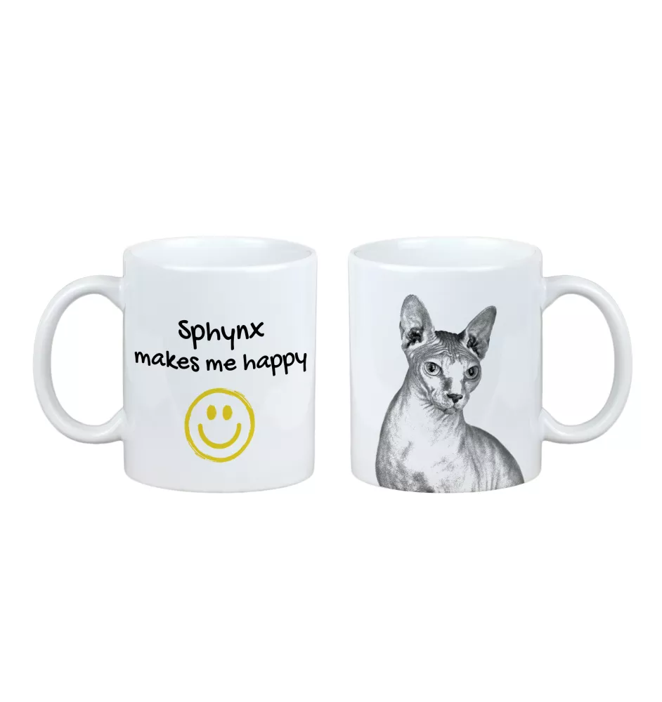 Sphynx - Tasse mit Katze, fröhliche Tasse für Hundefreunde, personalisiertes Geschenk der Marke Art-Dog