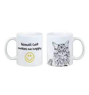 Somali - cat mug, cheerful mug for a dog lover, personalized gift from the Art-Dog brand
