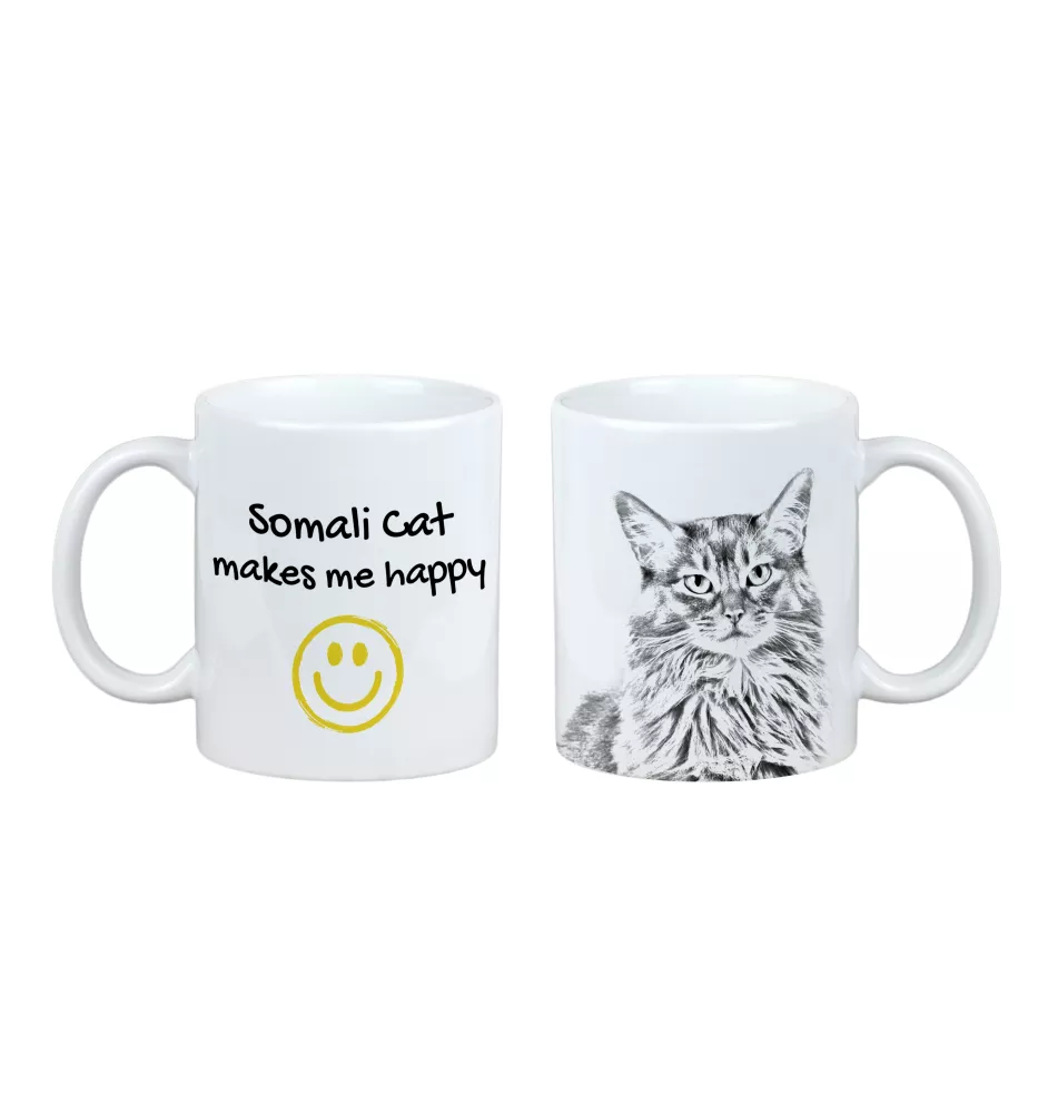 Somali - cat mug, cheerful mug for a dog lover, personalized gift from the Art-Dog brand
