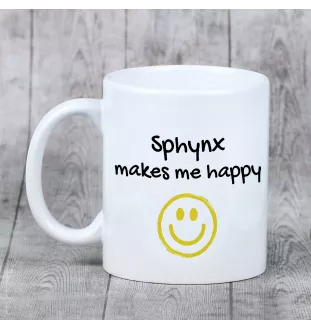 Sphynx - Tasse mit Katze, fröhliche Tasse für Hundefreunde, personalisiertes Geschenk der Marke Art-Dog
